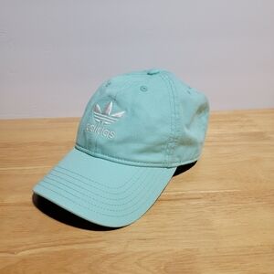 Adidas Logo Hat Cap Strap Back Mint Green Casual Outdoors Adjustable Unisex